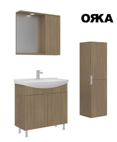 Orka Purus 100 cm Ayaklı Banyo Dolabı