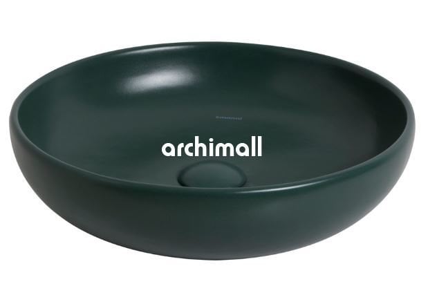 Nunki 44cm Tezgah Üstü Lavabo Mat Zümrüt