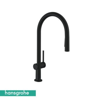 Hansgrohe Talis M54 Spralli Eviye Bataryası Satin Siyah