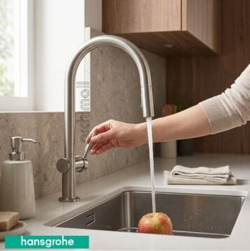 Hansgrohe Talis M54 Spiralli Eviye Bataryası Paslanmaz