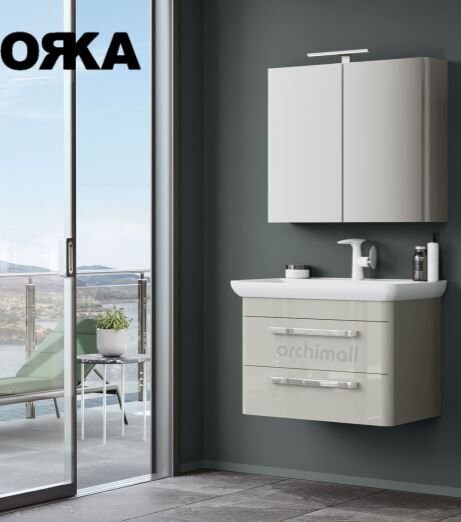 Orka Rose 80 cm Asma Banyo Dolabı