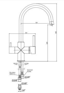 Eca Dual Flow Çift Akışlı Evye Bataryası