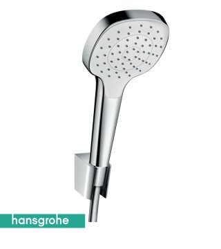 Hansgrohe Croma Select E 1 Jet Porter Set 1,25m Hortum İle