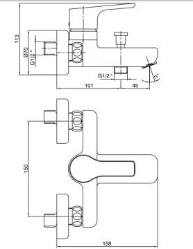 Eca Luna Altın Banyo Bataryası