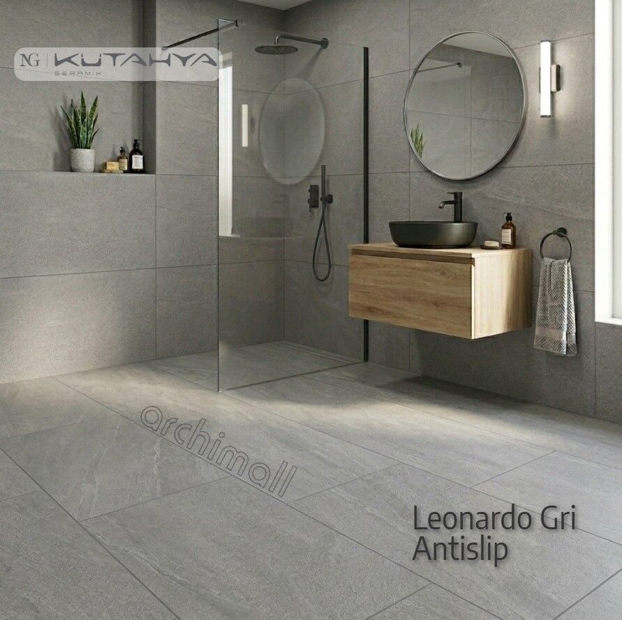 Kütahya 60x120 Leonardo Gri Antislip | Porselen Fiyatı ve