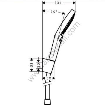 Hansgrohe Raindance Select S 120 Porter Set 1,60m Hortum İle