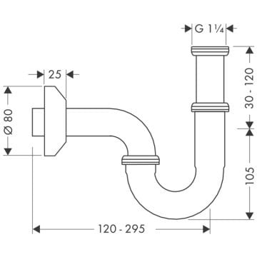 Hansgrohe Krom S Lavabo Sifonu