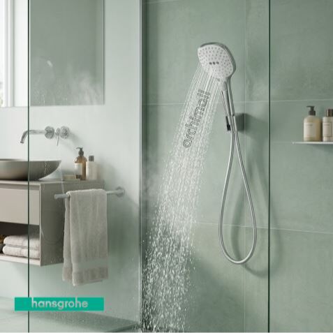 Hansgrohe Raindance Select E 120 Porter Set 1,60m Hortum İle