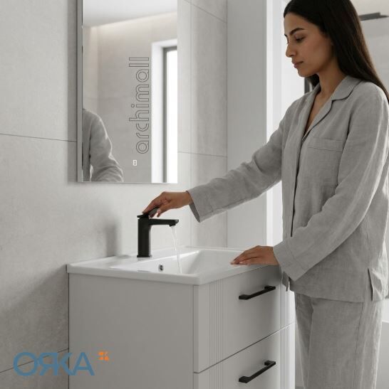 Orka Bari 65 Asma Banyo Dolabı LED Aynalı