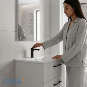 Orka Bari 65 Asma Banyo Dolabı LED Aynalı