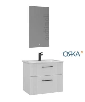 Orka Bari 65 Asma Banyo Dolabı LED Aynalı
