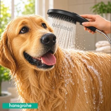 Hansgrohe Dogshower Köpekler için El Duşu 3 Akışlı Mat Siyah
