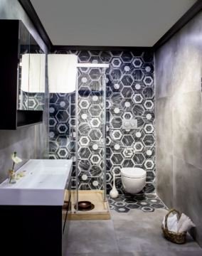 Seranit Efes Marble Siyah Dekor 20x23.2 (0.70 m2 Fiyatı)