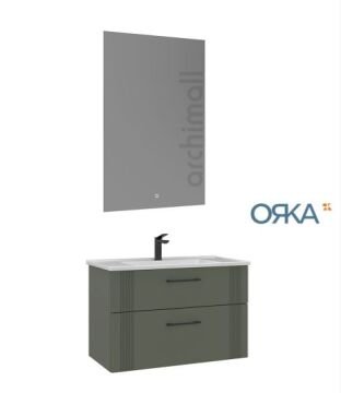 Orka Bari 85 Asma Banyo Dolabı LED Aynalı