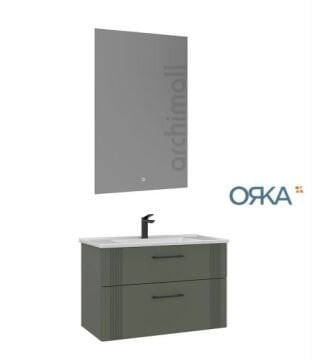 Orka Bari 85 Asma Banyo Dolabı LED Aynalı