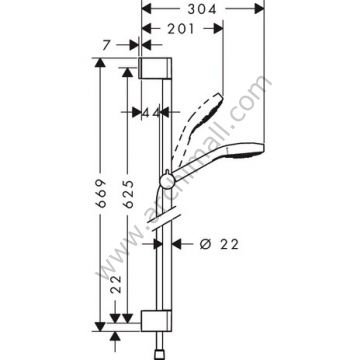 Hansgrohe Croma Select S Multi Duş Seti 0,65m 26560400
