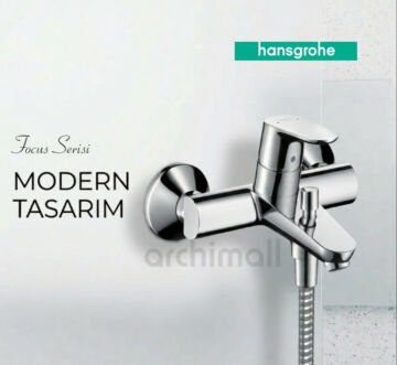 Hansgrohe Focus Çanak Tipi Bataryalı Üçlü Set
