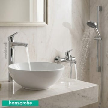 Hansgrohe Focus Çanak Tipi Bataryalı Üçlü Set