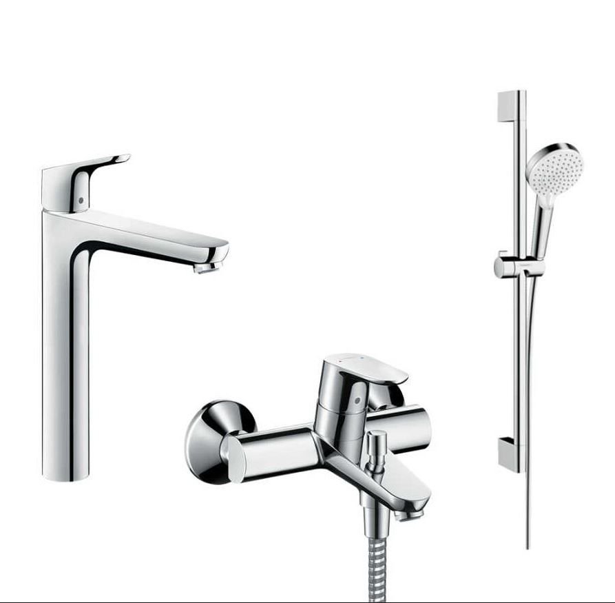 Hansgrohe Focus Çanak Tipi Bataryalı Üçlü Set