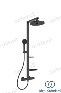 İdeal Standard Ceratherm Alu+ Termostatik Duş Sistemi Mat Siyah