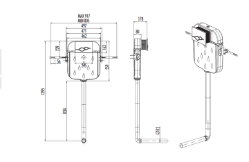 Creavit Gömme Rezervuar Gövde (Tuvalettaşı için) GR5006