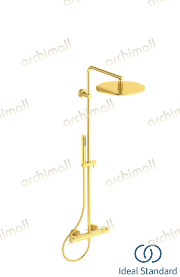 İdeal Standard Ceratherm T125 Termostatik Duş Sistemi Brushed Gold