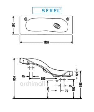 Serel Wave Çok Fonksiyonlu Abdest Lavabosu