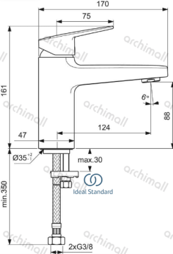 İdeal Standard Ceraplan 3‘lü Set Krom