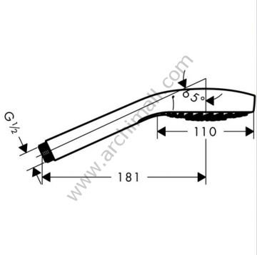 Hansgrohe Croma Select S Multi El Duşu Beyaz 26800400