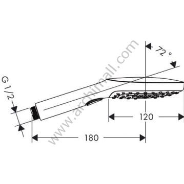 Hansgrohe Raindance Select E 120 3 Jet El Duşu