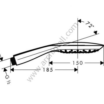 Hansgrohe Raindance Select E 150 3 Jet El Duşu 26550000