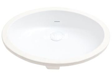 Polaris 59 cm x 44 cm Tezgahaltı Lavabo Beyaz
