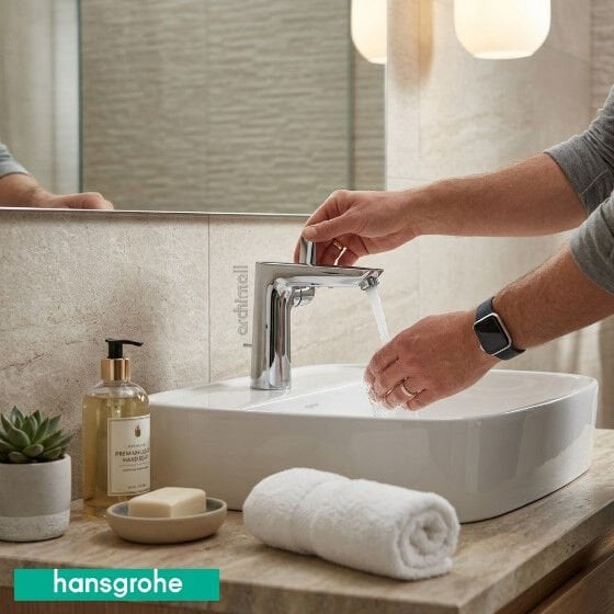 Hansgrohe Talis E 150 Yandan Kollu Lavabo Bataryası