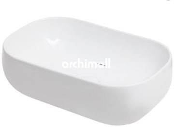 Niv 58x37cm Tezgahüstü Lavabo Beyaz