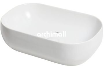Niv 58x37cm Tezgahüstü Lavabo Mat Beyaz