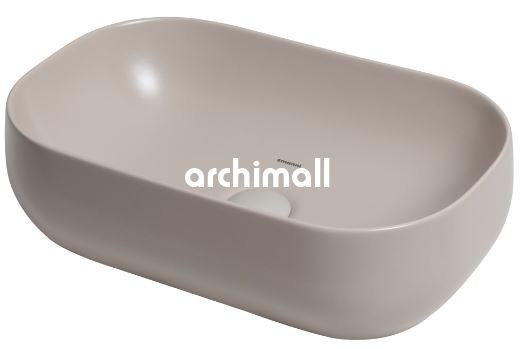 Niv 58x37cm Tezgahüstü Lavabo Mat Sahra