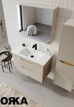 Orka Lena 85 cm Çekmeceli Asma Banyo Dolabı