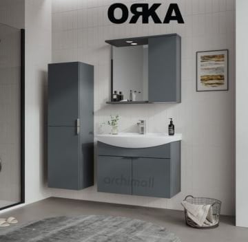 Orka Purus 80 cm Asma Banyo Dolabı