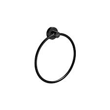 Sonia Tecno Mat Siyah Halka Havluluk 19 cm
