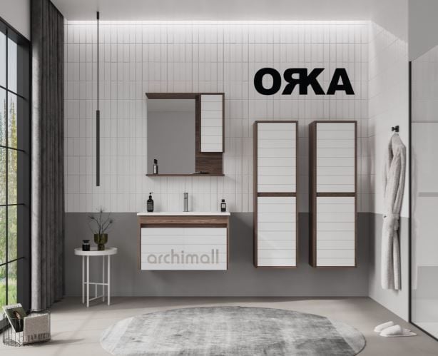 Orka Serra 85 cm Asma Banyo Dolabı