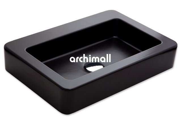 Skat 59x41cm Tezgahüstü Lavabo Mat Siyah