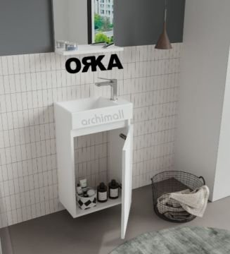 Orka Conza 45 cm Asma Banyo Dolabı
