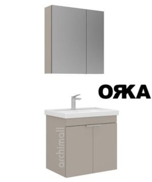 Orka Desna 60 cm Asma Banyo Dolabı