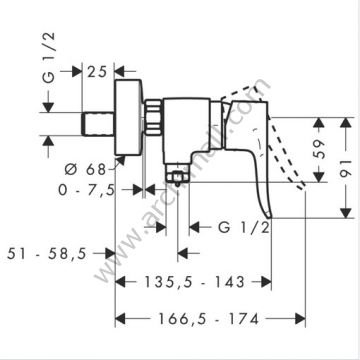 Hansgrohe Metris Duş Bataryası 31680000