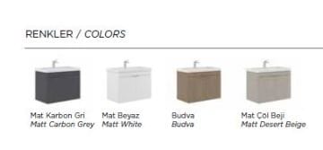 Orka Desna 90 cm Asma Banyo Dolabı