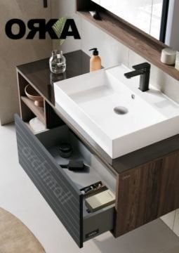 Orka Prato 120 cm Asma Banyo Dolabı