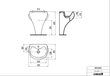 Creavit Ducky Çocuk Lavabosu