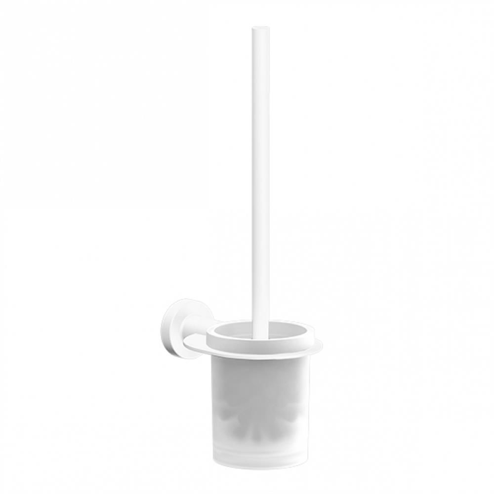 Sonia Tecno Mat Beyaz Tuvalet Fırçası Duvara Askılı