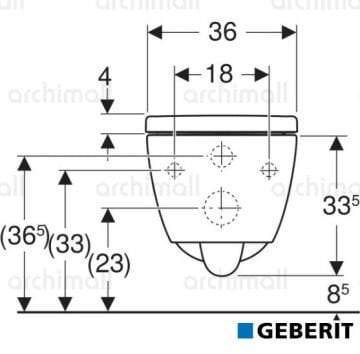 Geberit iCon TurboFlush Asma Klozet Seti