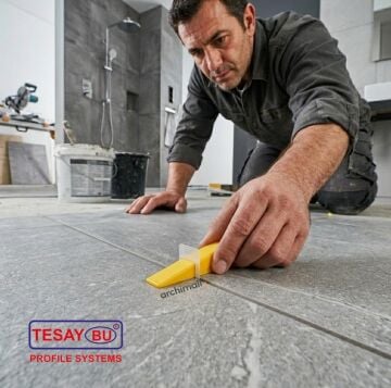 Tesay Profil Fayans Tesviye Klipsi 1 mm